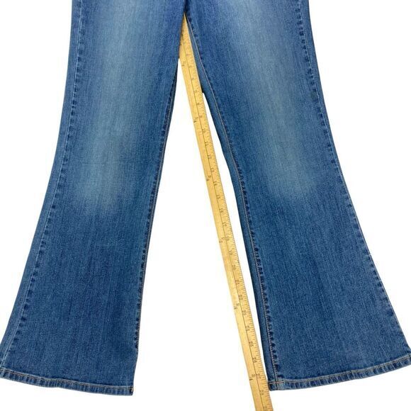 Calvin Klein Flare Leg Jeans 12 Blue Medium Wash Stretch Business Casual Denim - Picture 11 of 16